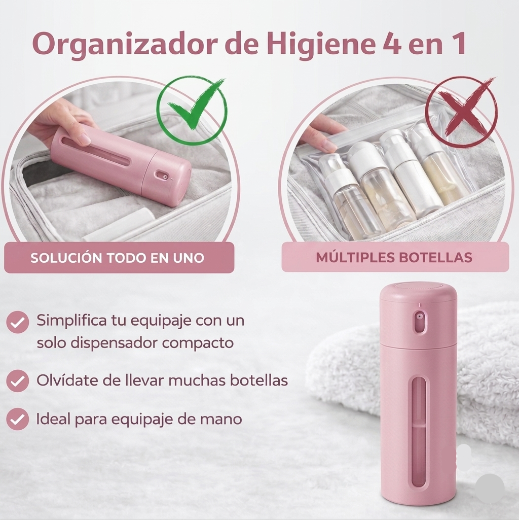Dispensador 4 en 1 para Higiene