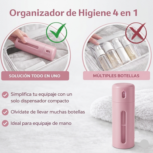 Dispensador 4 en 1 para Higiene